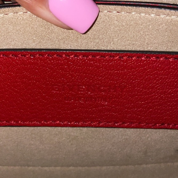 Mini red Givenchy GV3 bag with chain handle - Picture 7 of 9